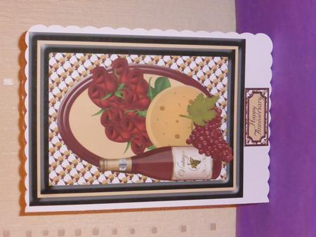 Wine and Roses Card Topper by Lynn Butters