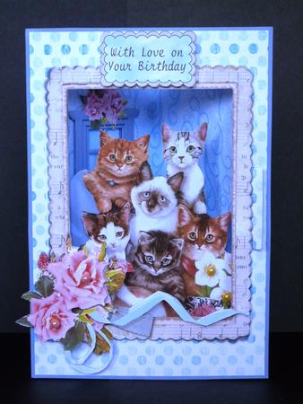 3D Corner Card Kit - Pussies Galore! by Lynn Butters