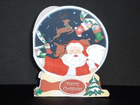 Santa's Merry Christmas Journal in a Snowglobe by Lynn Butters