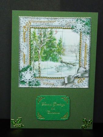 Winter Countryside Snow 5inch 3D Paper Weaving Sheet by Lynn Butters