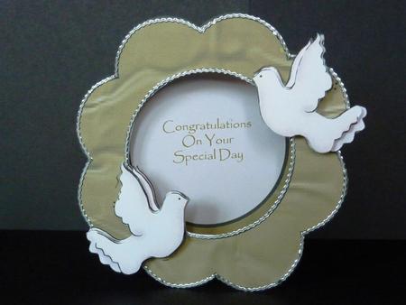 Sweet Dove Wedding Aperture Card by Lynn Butters