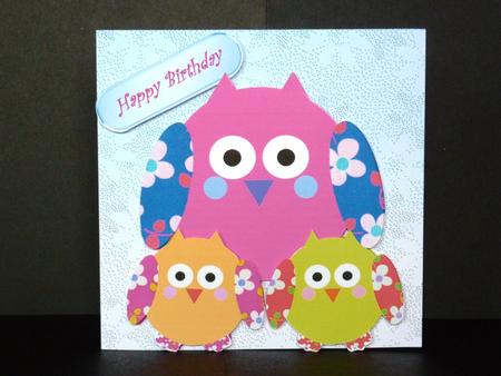 Sweet Little Owls Birthday Quick Card by Lynn Butters