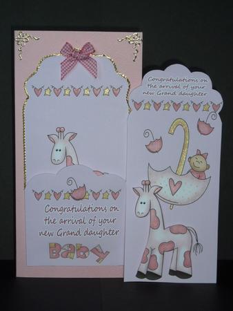 For the New Grandmother of a Baby Grandaughter Card or Bookm by Lynn Butters