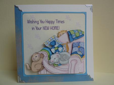 Cosy Kittens - New Home Topper with Decoupage by Lynn Butters
