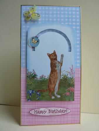 Cat and Butterfly by Lynn Butters