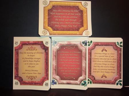 Christmas Verses in Reds and Golds by Lynn Butters