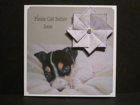 Please Get Better Soon - Teabag Tile + Card Front by Lynn Butters