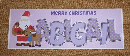 Santa with Rudolf Abigail Large Dl by Lynn Butters