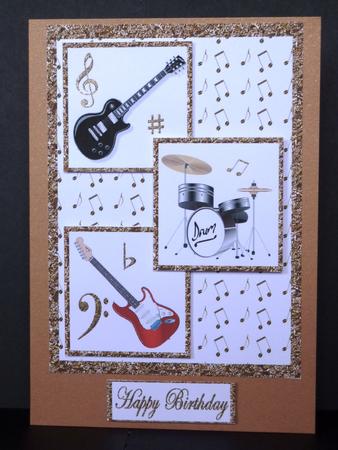 Pop Music 3 Squares by Lynn Butters