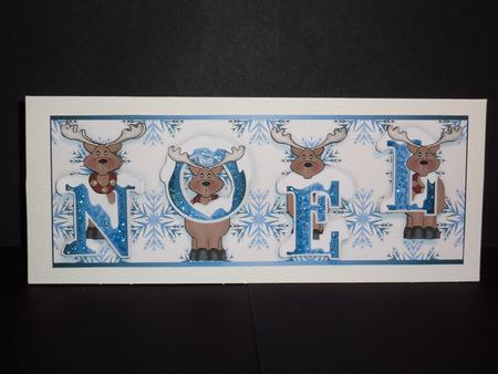 Rudolph's Noel Step by Step Card Front by Lynn Butters