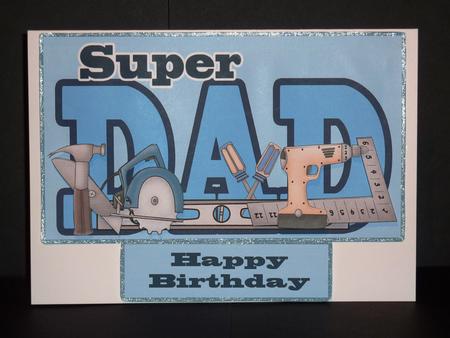 Super Dad Happy Birthday Happy Fathers Day by Lynn Butters