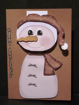 Snowman Flip-up Card by Lynn Butters