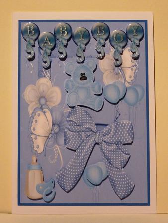 It's a Baby Boy Card Front by Lynn Butters