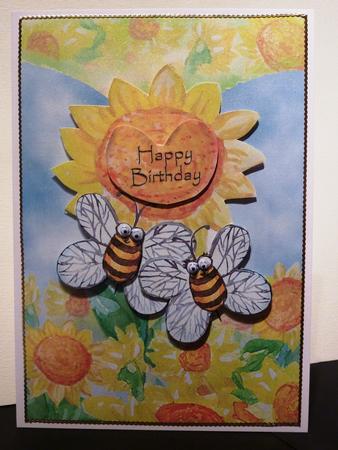 Honey Bees Happy Valentine by Lynn Butters