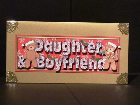 Christmas Teddies Daughter and Boyfriend Large Dl 2 by Lynn Butters