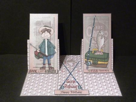 Double Easel Born to Fish Kit by Lynn Butters
