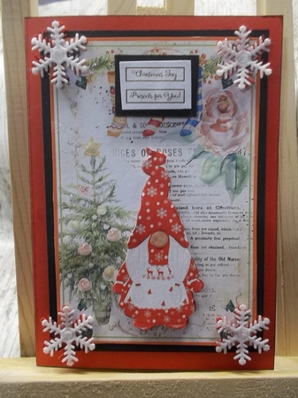 Christmas Nordic Watercolour Gnome Decoupage Topper 16 by Crafty Lynn