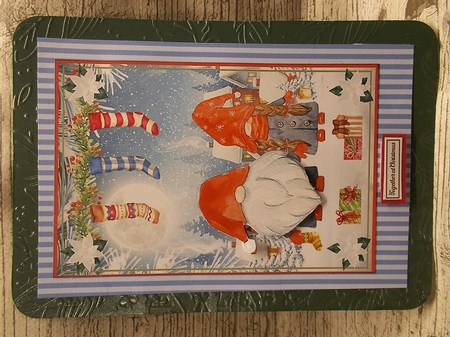 Christmas Gnome Family A5 Decoupage Topper 2 by Crafty Lynn