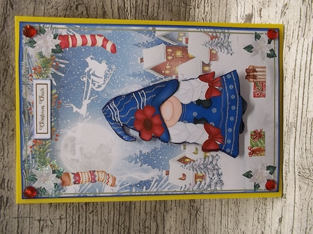 Christmas Wonderland Gnome Decoupage Topper 2 by Crafty Lynn
