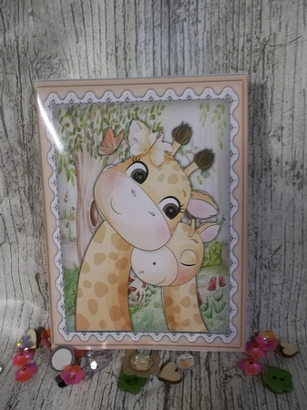 Print and Fold , Gorgeous Giraffes by Crafty Lynn