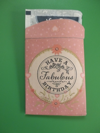 Pink Flowers Birthday Hot Beverage packet by Crafty Lynn