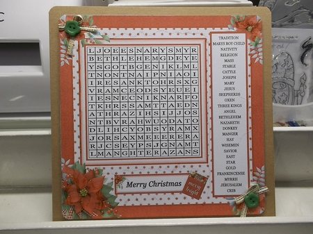 BUMPER CHRISTMAS WORD SEARCH, MINIKITS by Crafty Lynn
