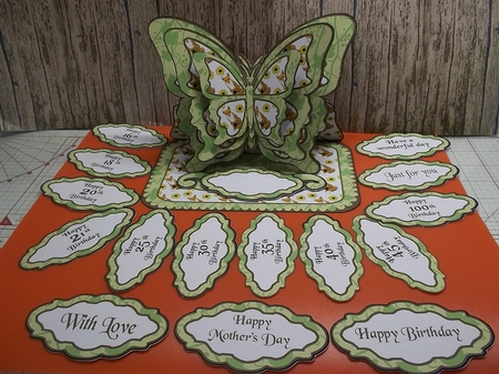 Butterfly easel Foxes by Crafty Lynn