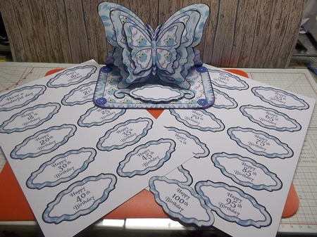 Butterfly easel OWLS by Crafty Lynn