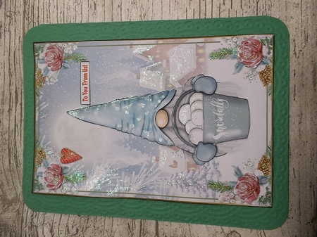 Christmas Gnome Decoupage A5 Topper 8 by Crafty Lynn