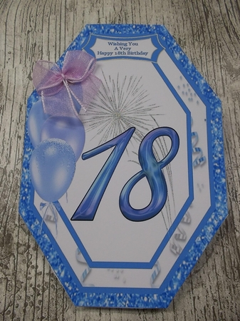 Wishing You A Happy 18th Birthday - Octagon Card by Crafty Lynn