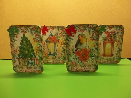 4 x A6 Cut and Fold Christmas Cards Minikit by Crafty Lynn