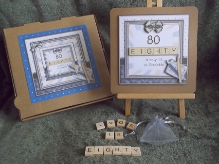 80 Is Only 13 In Scrabble (Male) by Crafty Lynn