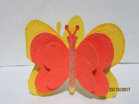 209 Butterfly Shaped Card by Crafty Lynn