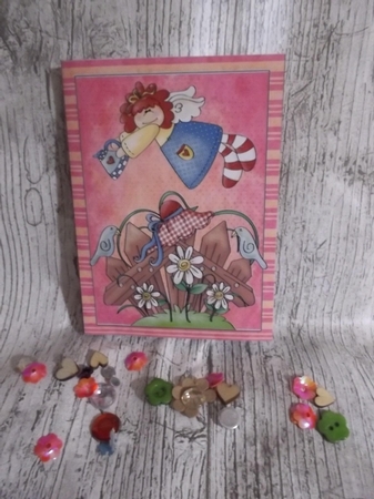 Garden angel cut and fold card 2 by Crafty Lynn