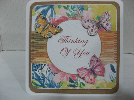 Floral and Butterflies Thinking of You CF. 4 by Crafty Lynn