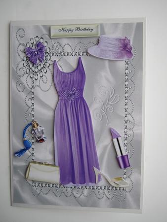 Pretty Lilac Dress with Hat by Lynn Keeton