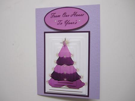 Lilac Sparkling Christmas Tree by Lynn Keeton