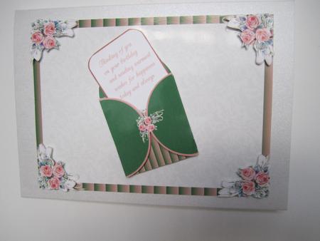 Birthday Notelet with Roses by Lynn Keeton