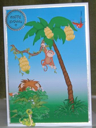 Jungle Fun Moveable Decoupage Sheet by Lynn MacAlister