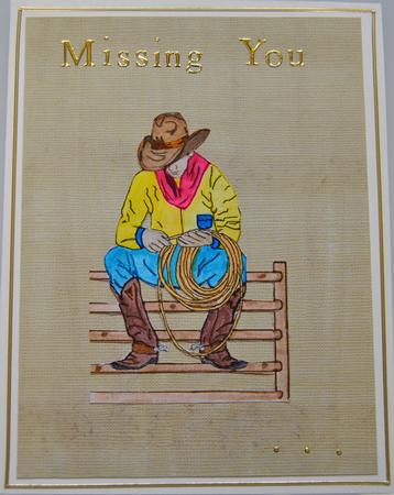 Lonesome Cowpoke Digital Stamp by Lynn Mason