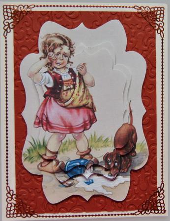 Naughty Puppy Fancy Bracket Tunnel Sheet by Lynn Mason