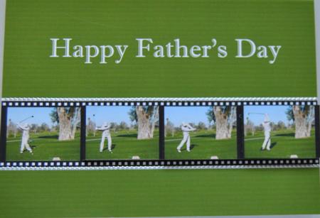 Golf Swing - Happy Father's Day by Lynn Mason