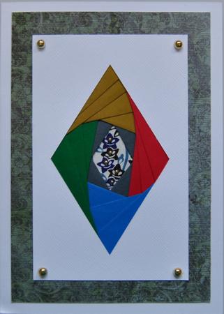 Basic Diamond Iris Folding Pattern by Lynn Mason