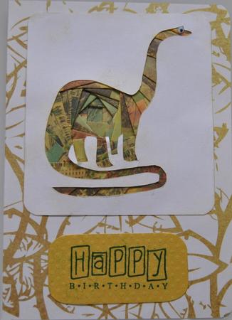 Dinosaur- Diplodocus Iris Folding by Lynn Mason