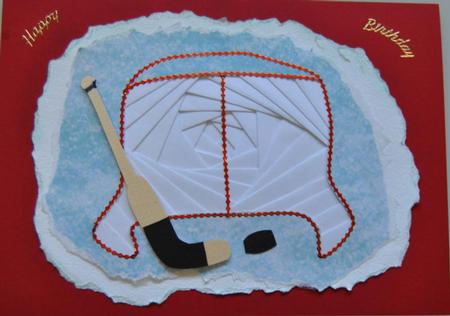 Hockey Goal by Lynn Mason
