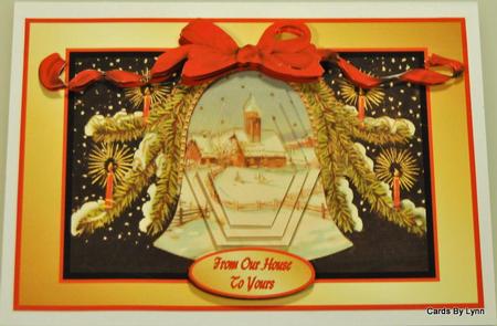 Christmas Village Within a Bell by Lynn Mason