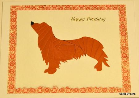 Long Hair Dachshund- Wiener Dog by Lynn Mason