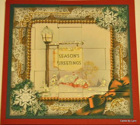 Pub Sign Snow 5inch 3D Paper Weaving Sheet by Lynn Mason