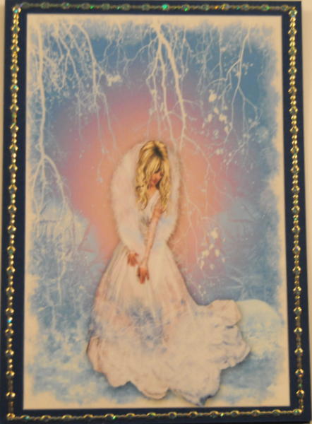 Lady Fantasy Christmas 5x7 Toppers by Lynn Mason