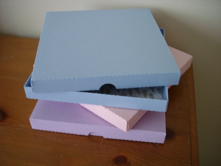 6.5 inch square no glue card box by Lynne Brown
